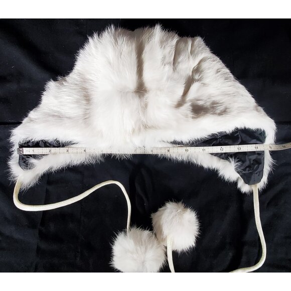 Like New Vintage Handmade Genuine Rabbit Pom-pom Drawstring Hood main image 10